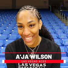 Interviewed the GOAT A'ja Wilson who called herself "greedy" for  championships and more accolades in the WNBA! @aja22wilson @wnba @lvaces ,  Watch the full interview