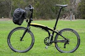 Take me back to s$599 budget levels bikes. Carrying Luggage On A Folding Bike Brompton Tern Dahon Folding Bike Bike Dahon