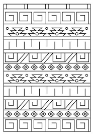 Inca Pattern Coloring Page Pattern Coloring Pages Inca Art Inca