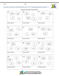 place value worksheets 3rd grade