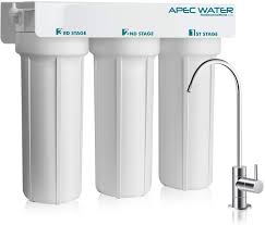 3 stage under sink water filter system