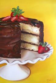 Tiered Cake Food Painting Food Art Painting Food