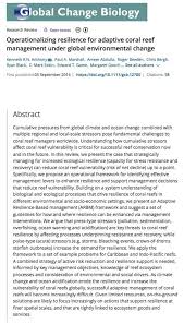 Anthony K Marshall P A Abdulla A Beeden R Bergh C Black R Et Al 2015 Operationalizing In 2020 Environmental Change Coral Reef Coral Reef Ecosystem
