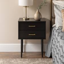 Carson Carrington Notto Modern 2 Drawer Side Table In 2020 Black Side Table Bedroom Night Stands Living Room Essentials