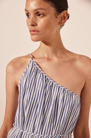 Sale shona joy striped dress Hotsell Yasmine Draped Shirt Mini Dress in  Chambray Blue by Shona Joy Frockaholics at Momento Dezigns