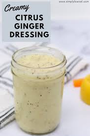 Creamy Citrus Ginger Dressing Low Calorie Lc Lf Gf Recipe Low Calorie Salad Best Sauce Recipe Food Recipes