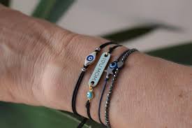 Bracelet Oeil Bleu Fonce Porte Bonheur Bijou Minimaliste Love Bracelets Eye Jewelry Cartier Love Bracelet