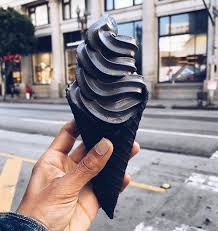 I Scream You Scream We All Scream For Goth Ice Cream Cue Heavy Metal Music And Excessive Head Banging Black Ice Cream Charcoal Ice Cream Ice Cream Shop
