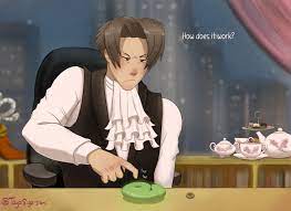 Edgeworth doesn't know how the magatama works, but at this point he might  as well accept it : rAceAttorney