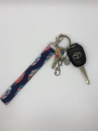 Key Wrist Lanyard Key Chain Wristlet Fabric Key Fob Cute Etsy Wrist Lanyard Gifts For Teens Fobs