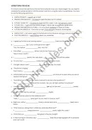 Past Present Future Verb Form Review Esl Worksheet By Rpb24 For english learners, knowing how to use english tenses can be. esl printables