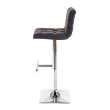 Barhocker barstuhl mit lehne hohenverstellbar drehbar tresenhocker pu leder holz. 2x Barhocker Kavala Barstuhl Tresenhocker Mit Lehne Drehbar Stoff Textil Grau Chromfuss