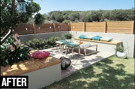 Building raised garden beds provide better water retention and a safer growing space. Create A Corner Courtyard Australian Handyman Magazine