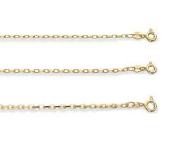 belcher chain 9ct yellow gold diamond cut hallmarked choose the width choose the length