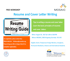 The content of a cover letter can be broken down into three basic parts: Basic Resume Cover Letter Writing Workshop Mosaic