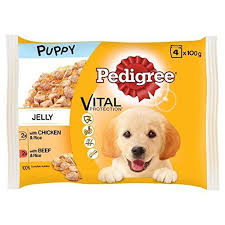 Any dog food that has any kind of grain or corn as their first second third or fourth ingredient, is not going to be. Pedigree Puppy Pouch Chicken Beef Beef And Rice Pedigree Dog Food Dog Food Ratings