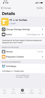 All done / jailbreak will complete into diagnostic mode. Update Yt For Youtube Is Back In The Unlimapps Repo Jailbreak