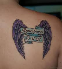 Meanings of angel wings tattoos. 51 Prettiest Memorial Angel Tattoos On Back