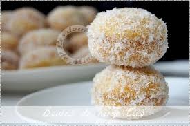 Gateaux De L Aid Boules De Neige Coco Les Douceurs De Mina Gateau Boule De Neige Gateau Aid Gateau Algerien Sans Cuisson