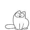 Der angemessene schlafplatz für jede coole katze ist das runde simon's cat bett in signalrot. 1