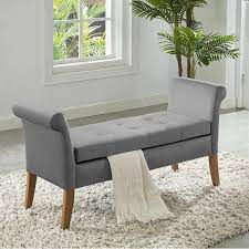 Cargo Upholstered Flip Top Storage Bench Living Room Bench Storage Bench With Cushion Bench Under Windows