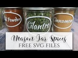 Download Mason Jar Spices Free Svg Cut Files Youtube
