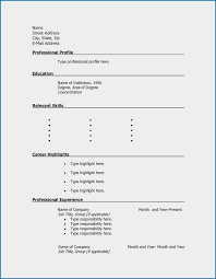 Separate it out by centering it and making it. Free Printable Blank Resume Template Templateral
