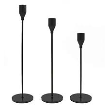 Maybe you would like to learn more about one of these? Jingyuan 3pcs Lot Metal Black Candle Holders Simple Modern Taper Candlestick Holders Wedding Bar Party Living Room Decor 3pcs Lot Black Buy Online In Bahamas At Bahamas Desertcart Com Productid 166539763