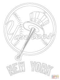 New York Yankees Logo Super Coloring New York Yankees Logo Baseball Coloring Pages Yankees Logo