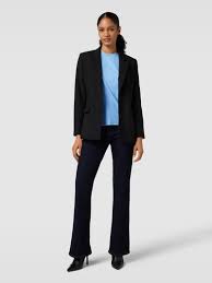 Object Blusenshirt aus Viskose-Mix mit Rundhalsausschnitt Modell 'Caroline'  (blau) online kaufen