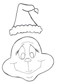 Grinch Face Santa Hat Outline Grinch Christmas Decorations Grinch Crafts Grinch Christmas