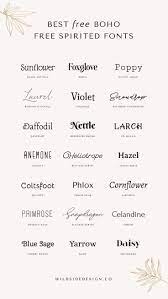 Best Free Bohemian Free Spirited Fonts Wild Side Design Co Free Tattoo Fonts Boho Fonts Lettering Fonts