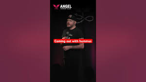 Coming out with hummus with Mark Cram