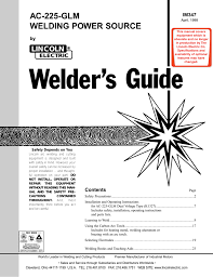 Ac 225 Glm Welding Power Source