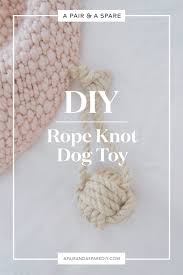 How To Make A Diy Knotted Dog Toy Jouet Chien Jouet Comment Faire