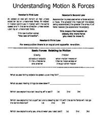 Understanding Force And Motion Force And Motion Newtons Laws Middle School Science Activities