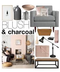 Polyvore Launches A Home Design Collage Feature Living Room Grey Copper Living Room Blush Living Room