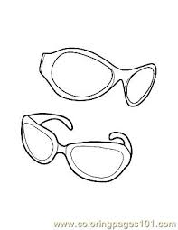 Open any of the printable files above by clicking the image or the link below the image. Sun Glasses Coloring Page For Kids Free Clothes Printable Coloring Pages Online For Kids Coloringpages101 Com Coloring Pages For Kids