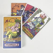Jojo's Journey of Fantastic Adventure Tarot Cards 53Pcs Jojo Tarot Cards 22  REGULAR & FAN ART Grand Akana & 9 Royal Gods Cosplay 
