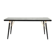 Masa Dining Din Lemn Negru 180 90 Cm Nordal Dinning Home Decor Furniture