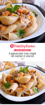 Lumaconi Con Ragu Di Carne E Zucca Rezept Kochrezepte Italienische Rezepte Rezepte