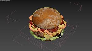 3d Burger Burger Hamburger 3d Model