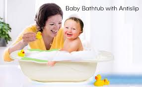 Any of these baby bath tubs would be a great buy. Yfxohar Baby Bathtub With Antislip Baby Bath Tub For Kids Newborn Baby Bathtub For New Born Baby Green Size 84 X 50 X 22 Cm Amazon In Baby Products