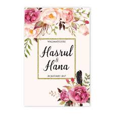 Contoh fesyen kurung moden terkini. Kad Kahwin Floral 50 Chantiqs Kad Kahwin Kad Kahwin Wedding Cards Wedding Bridal Shower Invitations