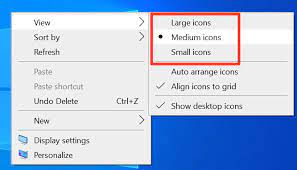 How To Change Desktop Icon Size In Windows