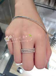 apm monaco 经典款三圈戒指半圈水钻 淘宝网 diamond bracelet jewels diamond