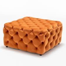 You could found one other extra large ottoman coffee table better design ideas. Luxurious Orange Velvet Coffee Table Pouffe Extra Large 80 X 80 X