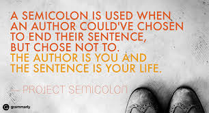 A semicolon tattoo is one of those images that will catch you attention immediately you see it. The Meaning Behind A Semicolon Tattoo Grammarly