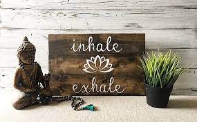 Yoga Quotes Wall Art Inhale Exhale Yoga Studio Decor Yoga Studio Home Home Yoga Room Yoga Studio Decor
