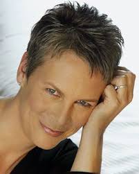 Born in los angeles, calif. Jamie Lee Curtis Jamie Lee Curtis Hair Jamie Lee Curtis Haircut Super Short Hair